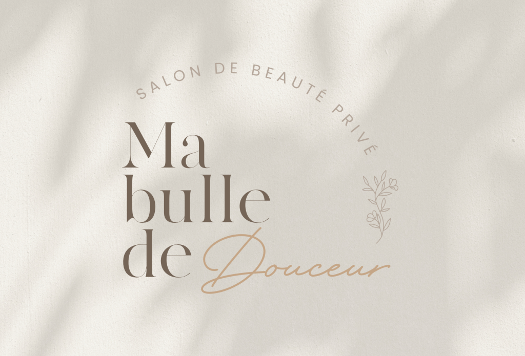 logo du salon de beauté Ma Bulle de Douceur identité visuelle institut