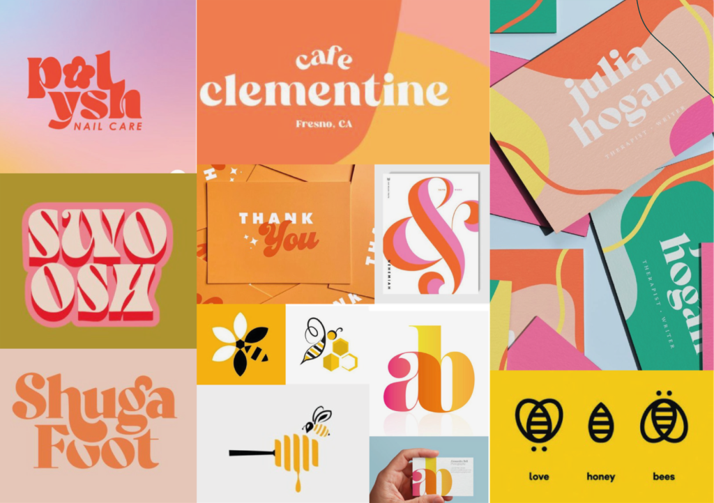 moodboard identité visuelle I Wanna Bees collectif femmes entrepreneures