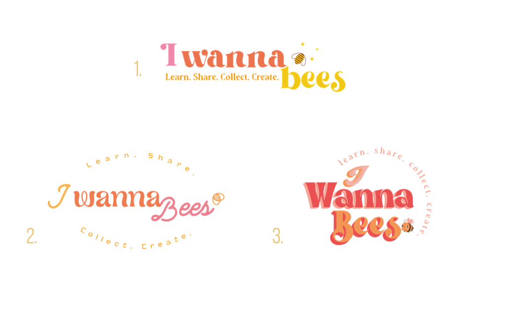 propositions de logos I Wanna Bees collectif entrepreneures Londres