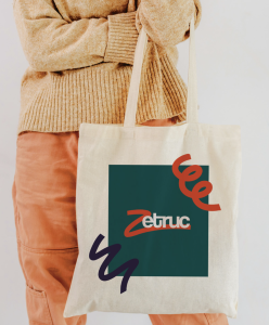 logo Zetruc sur tote bag identité visuelle