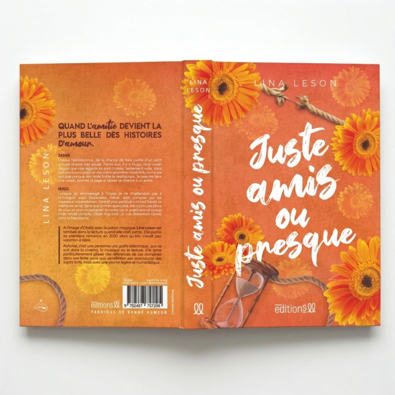 couverture livre juste amis romance design éditorial Editions LL