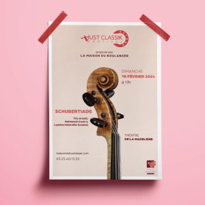 affiche du Just Classik Festival à Troyes – communication festival musique classique