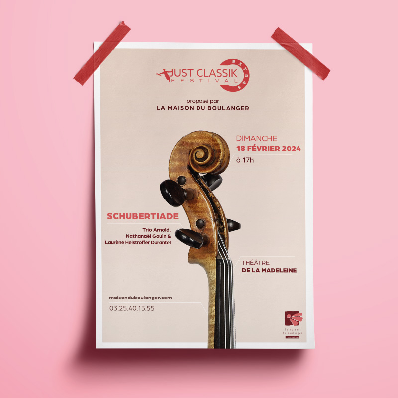 affiche du Just Classik Festival à Troyes – communication festival musique classique