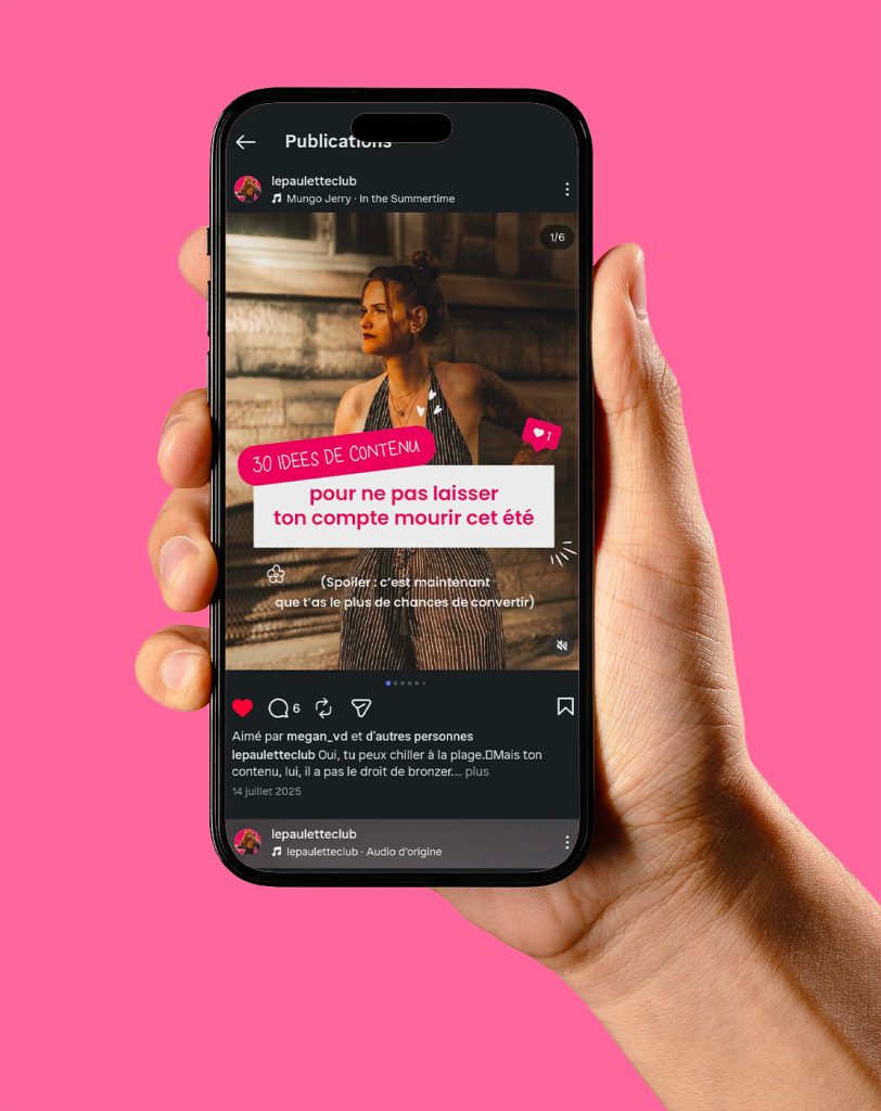 templates instagram Allo Paulette identité visuelle podcast entrepreneure